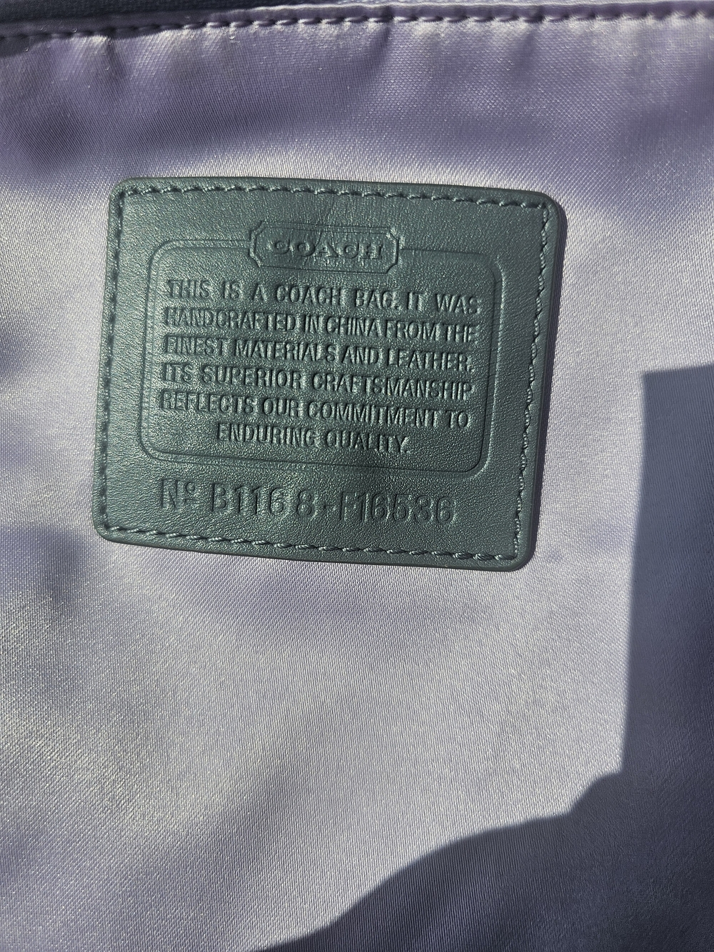 Coach Signature Crossbody Bag in Gray - Picture 8 of 8